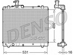 DENSO DRM47034 radiatorius, variklio aušinimas 
 Aušinimo sistema -> Radiatorius/alyvos aušintuvas -> Radiatorius/dalys
1770069L00
