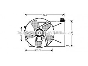 AVA QUALITY COOLING OL7510 ventiliatorius, radiatoriaus 
 Aušinimo sistema -> Oro aušinimas
1314519, 1314534, 1341219, 22061171