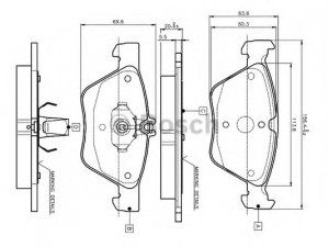 BOSCH 0 986 TB2 034 stabdžių trinkelių rinkinys, diskinis stabdys 
 Techninės priežiūros dalys -> Papildomas remontas
05114 555AA, 05139 218AA, 5114 555AA