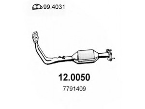 ASSO 12.0050 katalizatoriaus keitiklis 
 Išmetimo sistema -> Katalizatoriaus keitiklis
46409578, 7707305, 7746709, 7791409
