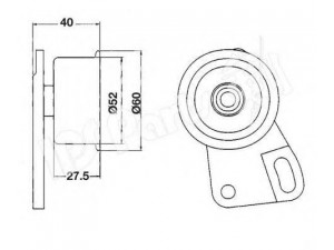 IPS Parts ITB-6703 įtempiklis, paskirstymo diržas
13071-AA001, 13071-AA002