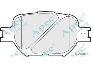 APEC braking PAD1180 stabdžių trinkelių rinkinys, diskinis stabdys 
 Techninės priežiūros dalys -> Papildomas remontas
04465-20500, 04465-2B040, 0446513030