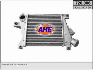 AHE 720.006 tarpinis suslėgto oro aušintuvas, kompresorius 
 Variklis -> Oro tiekimas -> Įkrovos agregatas (turbo/superįkrova) -> Tarpinis suslėgto oro aušintuvas
A4461EQ41A