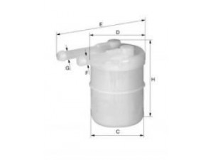 UNIFLUX FILTERS XB297 kuro filtras 
 Filtrai -> Kuro filtras
16400-06W00, 1640006W00, 1640136W01