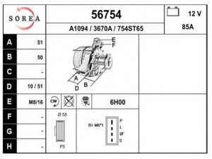 EAI 56754 kintamosios srovės generatorius
219091, 96224432