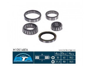 BTA H10514BTA rato guolio komplektas 
 Ašies montavimas/vairavimo mechanizmas/ratai -> Rato stebulė/montavimas -> Rato guolis
51701-44030, 51703-4A000, 51830-04451