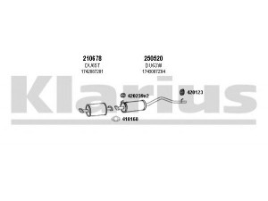 KLARIUS 300043E išmetimo sistema 
 Išmetimo sistema -> Išmetimo sistema, visa