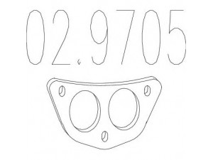 MTS 02.9705 tarpiklis, išleidimo kolektorius 
 Dviratė transporto priemonės -> Išmetimo sistema -> Atskiros surinkimo dalys -> Sandariklis, alyvos pompa
6197861