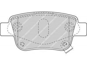 FERODO FDB1649 stabdžių trinkelių rinkinys, diskinis stabdys 
 Techninės priežiūros dalys -> Papildomas remontas
04466 05010, 04466 58010, 0446605010