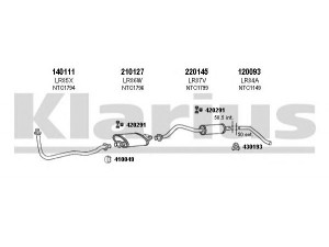 KLARIUS 090112E išmetimo sistema 
 Išmetimo sistema -> Išmetimo sistema, visa