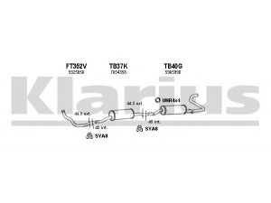 KLARIUS 330136U išmetimo sistema
