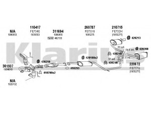KLARIUS 361478E išmetimo sistema 
 Išmetimo sistema -> Išmetimo sistema, visa