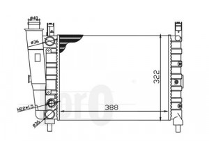 LORO 016-017-0046 radiatorius, variklio aušinimas 
 Aušinimo sistema -> Radiatorius/alyvos aušintuvas -> Radiatorius/dalys
7556132, 7556137, 7739940, 7739942