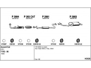 FENNO HO028 išmetimo sistema 
 Išmetimo sistema -> Išmetimo sistema, visa