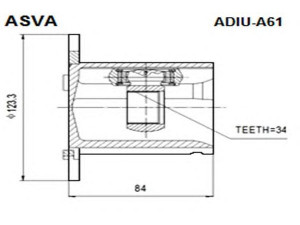 ASVA ADIU-A61 jungčių komplektas, kardaninis velenas 
 Ratų pavara -> Sujungimai/komplektas
4B0 498 103, 4E0 498 103, 4Z7 498 103