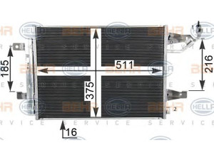 HELLA 8FC 351 304-761 kondensatorius, oro kondicionierius 
 Oro kondicionavimas -> Kondensatorius
MR568975, 454 830 00 70, MR568975