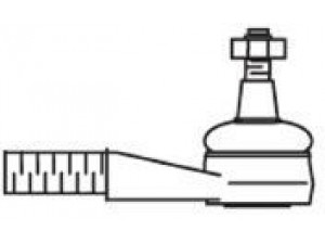 FRAP 1079 skersinės vairo trauklės galas 
 Vairavimas -> Vairo mechanizmo sujungimai
0003385610, 0003385910