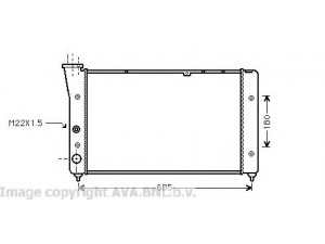 AVA QUALITY COOLING VW2081 radiatorius, variklio aušinimas 
 Aušinimo sistema -> Radiatorius/alyvos aušintuvas -> Radiatorius/dalys
191121253P