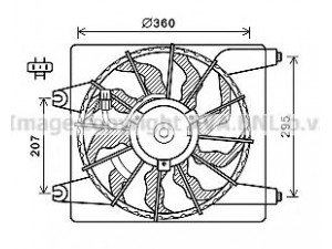 AVA QUALITY COOLING HY7560 ventiliatorius, radiatoriaus 
 Aušinimo sistema -> Oro aušinimas
977302B200