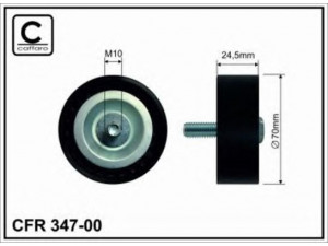 CAFFARO 347-00 kreipiantysis skriemulys, V formos rumbuotas diržas 
 Diržinė pavara -> V formos rumbuotas diržas/komplektas -> Laisvasis/kreipiamasis skriemulys
0 4891 596AB, 0 4891 596AC, 0 4891 797AA