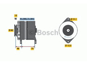 BOSCH 0 120 488 252 kintamosios srovės generatorius 
 Elektros įranga -> Kint. sr. generatorius/dalys -> Kintamosios srovės generatorius
1516473R, 98417133