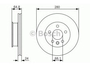 BOSCH 0 986 479 S80 stabdžių diskas 
 Dviratė transporto priemonės -> Stabdžių sistema -> Stabdžių diskai / priedai
701 615 301 A, 701 615 301 D