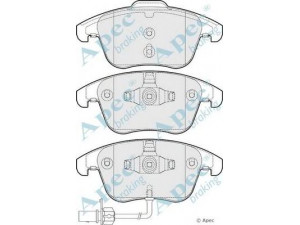 APEC braking PAD1651 stabdžių trinkelių rinkinys, diskinis stabdys 
 Techninės priežiūros dalys -> Papildomas remontas
8K0698151A, 8K0698151F