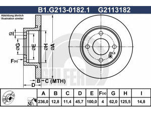 GALFER B1.G213-0182.1 stabdžių diskas 
 Stabdžių sistema -> Diskinis stabdys -> Stabdžių diskas
002 415 019, 6U0 615 301, 6U0 615 301