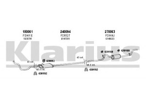 KLARIUS 361095E išmetimo sistema 
 Išmetimo sistema -> Išmetimo sistema, visa