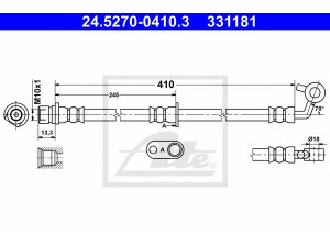 ATE 24.5270-0410.3 stabdžių žarnelė 
 Stabdžių sistema -> Stabdžių žarnelės
01465-SWA-000