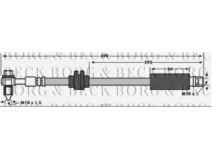 BORG & BECK BBH7899 stabdžių žarnelė 
 Stabdžių sistema -> Stabdžių žarnelės
13286610