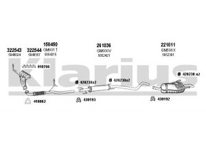 KLARIUS 391619E išmetimo sistema 
 Išmetimo sistema -> Išmetimo sistema, visa