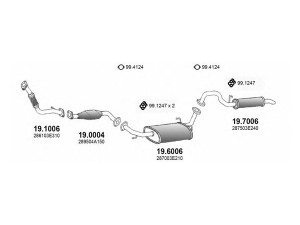 ASSO ART3403 išmetimo sistema 
 Išmetimo sistema -> Išmetimo sistema, visa
