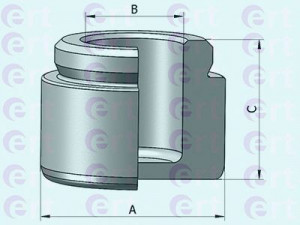 ERT 151087-C stūmoklis, stabdžių apkaba 
 Stabdžių sistema -> Stabdžių matuoklis -> Stabdžių dalys