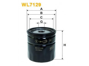 WIX FILTERS WL7129 alyvos filtras 
 Filtrai -> Alyvos filtras
OK112, MLS000530, 5009285, 5016786