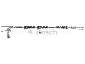 BOSCH 0 265 008 327 jutiklis, rato greitis
60 40 004 524, 82 00 254 681