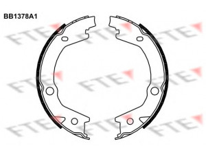 FTE BB1378A1 stabdžių trinkelių komplektas, stovėjimo stabdis 
 Stabdžių sistema -> Rankinis stabdys
58305-3KA00, 58305-3SA20, 58350-2EA00