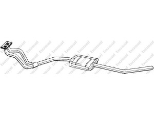 BOSAL 287-859 priekinis duslintuvas 
 Išmetimo sistema -> Duslintuvas
8 54 308, 8 54 316, 90284228