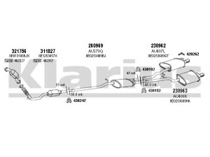 KLARIUS 940607E išmetimo sistema 
 Išmetimo sistema -> Išmetimo sistema, visa