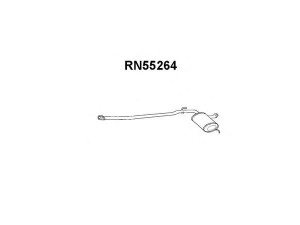 VENEPORTE RN55264 priekinis duslintuvas 
 Išmetimo sistema -> Duslintuvas
7700769591, 7700796580
