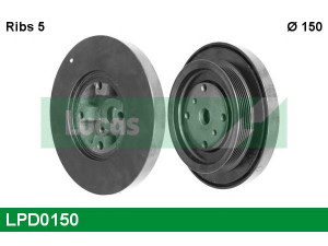 LUCAS ENGINE DRIVE LPD0150 skriemulys, alkūninis velenas 
 Diržinė pavara -> Dirželio skriemulys