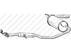 BOSAL 284-567 galinis duslintuvas 
 Išmetimo sistema -> Duslintuvas
B6B4-40-100A, B6B4-40-100D, B6B4-40-100E