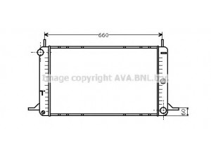 AVA QUALITY COOLING FDA2088 radiatorius, variklio aušinimas