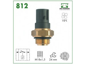 MTE-THOMSON 812 temperatūros jungiklis, radiatoriaus ventiliatorius 
 Aušinimo sistema -> Siuntimo blokas, aušinimo skysčio temperatūra
37773-PT3-A01