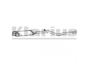 KLARIUS PG562W vidurinis duslintuvas 
 Išmetimo sistema -> Duslintuvas
171770, 171770, 171770