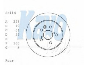 KAVO PARTS BR-9446 stabdžių diskas