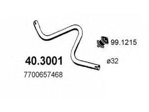 ASSO 40.3001 išleidimo kolektorius 
 Išmetimo sistema -> Išmetimo vamzdžiai
7700657468
