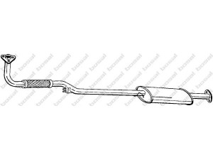 BOSAL 285-015 priekinis duslintuvas 
 Išmetimo sistema -> Duslintuvas
17410-87129