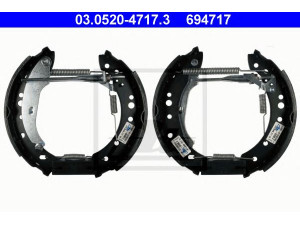 ATE 03.0520-4717.3 stabdžių trinkelių komplektas 
 Techninės priežiūros dalys -> Papildomas remontas
77 01 209 591