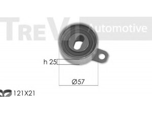 TREVI AUTOMOTIVE KD1404 paskirstymo diržo komplektas 
 Techninės priežiūros dalys -> Papildomas remontas